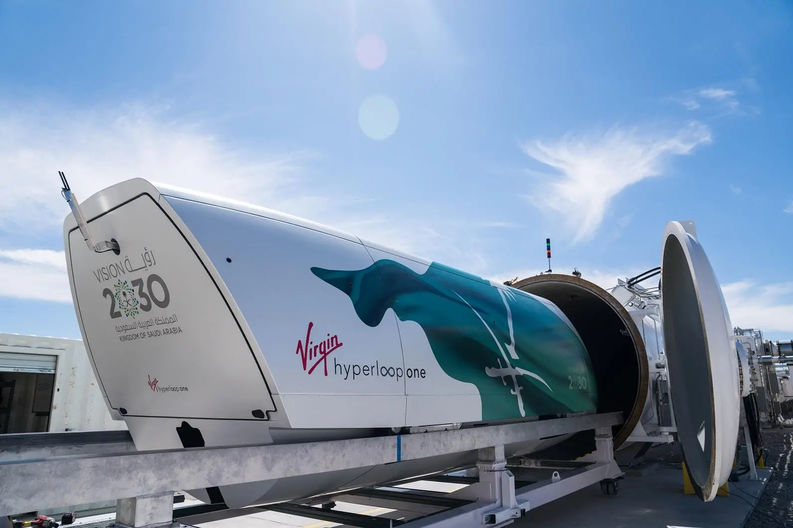 Saudi Crown Prince, Richard Branson unveil Virgin Hyperloop pod