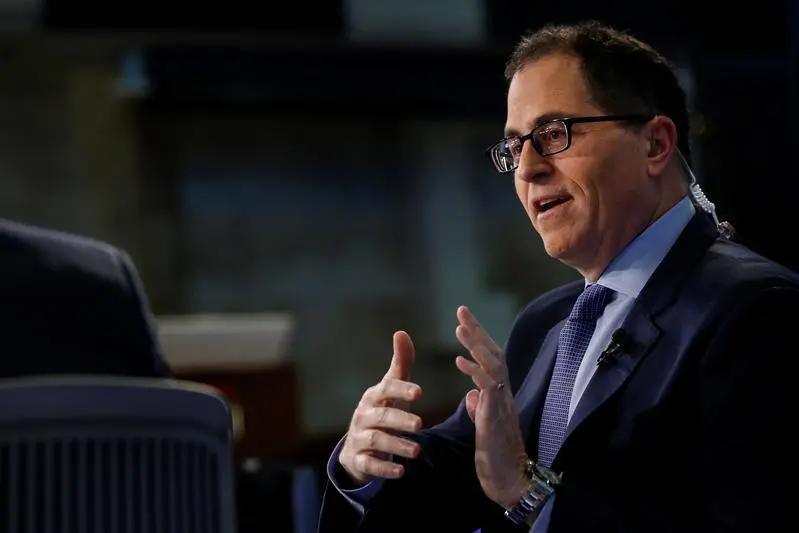 Dell CEO Michael Dell speaks during an interview with CNBC on the floor of the New York Stock Exchange (NYSE) in New York, U.S., July 2, 2018. , Reuters Images/Brendan McDermid 