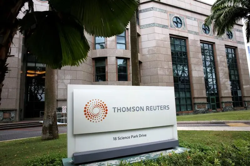 The Thomson Reuters office in Singapore September 3, 2018.   REUTERS/Thomas White 