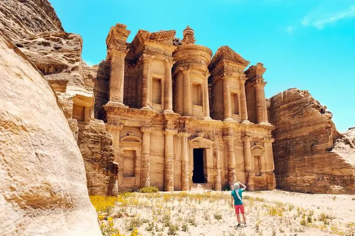 Man Standing In Front Of Historical Building Photo Taken In Petra, Jordan. Getty Images/EyeEm Image used for illustration.