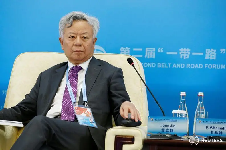 Asian Infrastructure Investment Bank (AIIB) president Jin Liqun attends a thematic forum of the second Belt and Road Forum for international cooperation in Beijing, China, April 25, 2019. , Reuters Images/Jason Lee