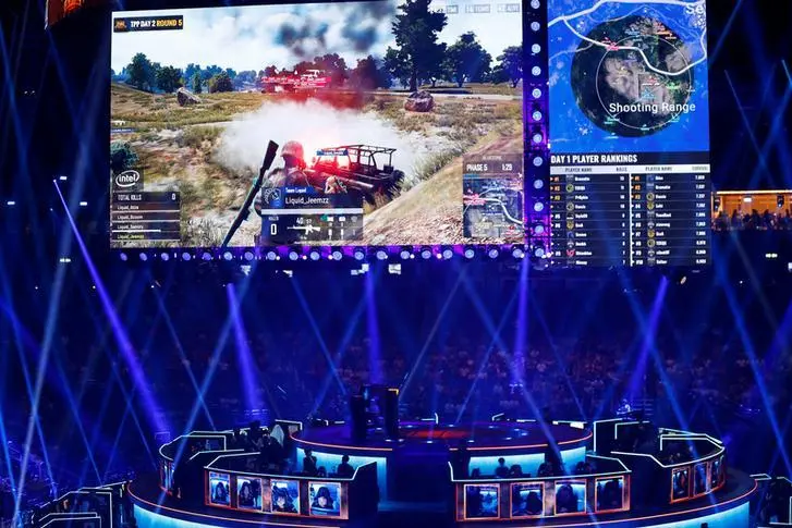 Players are pictured as they attend the PUBG Global Invitational 2018, the first official esports tournament for the computer game PlayerUnknown\\'s Battlegrounds in Berlin, Germany, July 26, 2018. , Reuters Images/Fabrizio Bensch