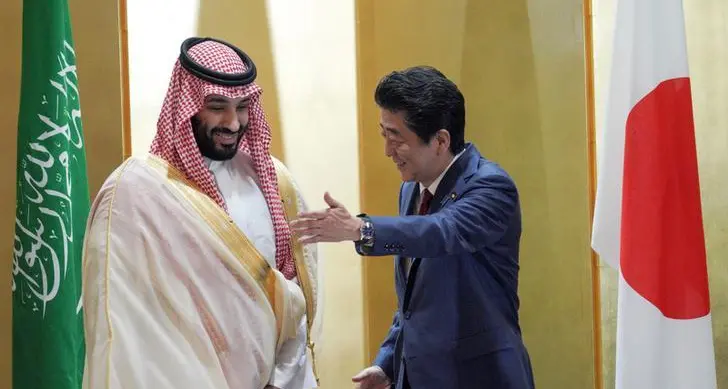 رئيس وزراء اليابان يعرض على ولي العهد السعودي المساعدة في الحد من الاعتماد على النفط