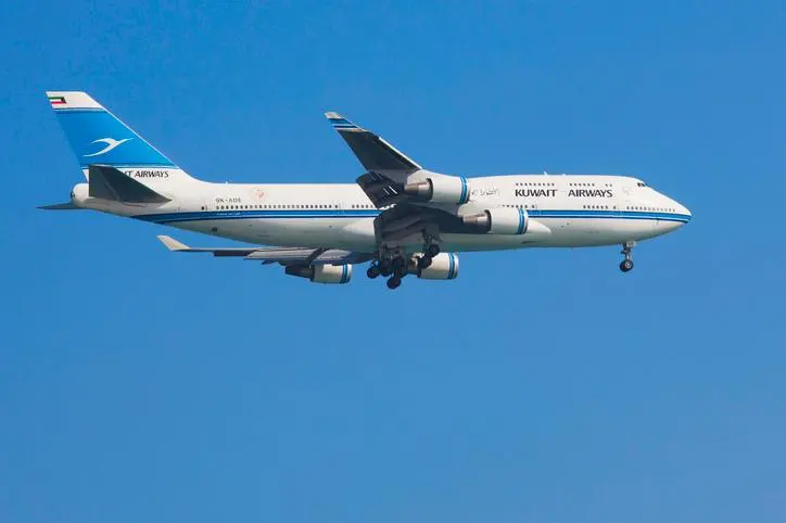 Boeing 747 from Kuwait Airways on its way down for landing in Doha. Kuwait Airways is the national airline of Kuwait, with its head office on the grounds of Kuwait International Airport. Image used for illustrative purpose. , Getty Images/Getty Images