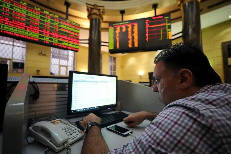 A trader works at the Egyptian stock exchange in Cairo, Egypt September 23, 2019.Mohamed Abd El Ghany