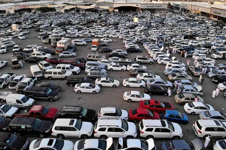 A general view of the car market as people gather to buy vehicles before the expected increase of VAT to 15% in Riyadh, Saudi Arabia June 27, 2020.Mohammed bin Mansour . REUTERS. Image used for illustrative purpose.