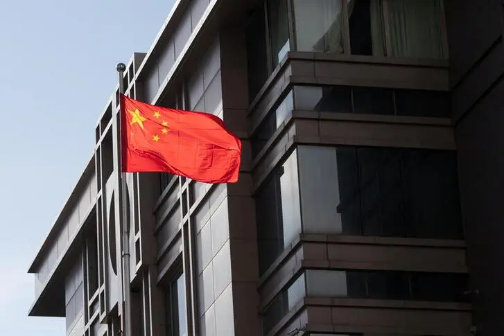 China\\u00E2\\u20AC\\u2122s national flag is seen waving at the China Consulate General in Houston, Texas, U.S., July 22, 2020.  Image used for illustrative purpose. , Reuters Images/Adrees Latif
