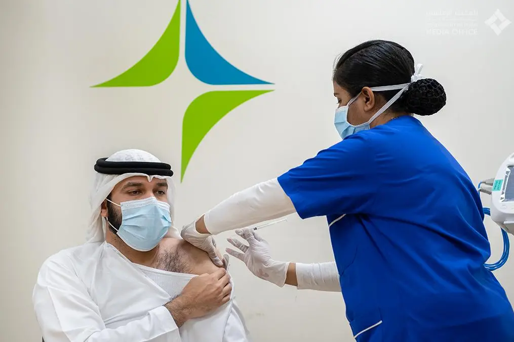 Dubai Health Authority continues its free vaccination drive, rolling out the Pfizer-BioNTech Covid-19 vaccine across the city. The vaccine is being provided at 7 authorised centers. \\r\\nImage courtesy Dubai Media Office Twitter handle.