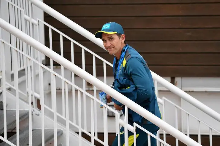 Cricket - First T20 International - England v Australia - Ageas Bowl, Southampton, Britain - September 4, 2020 Australia coach Justin Langer before play Dan Mullan/Pool via REUTERS\\r\\n