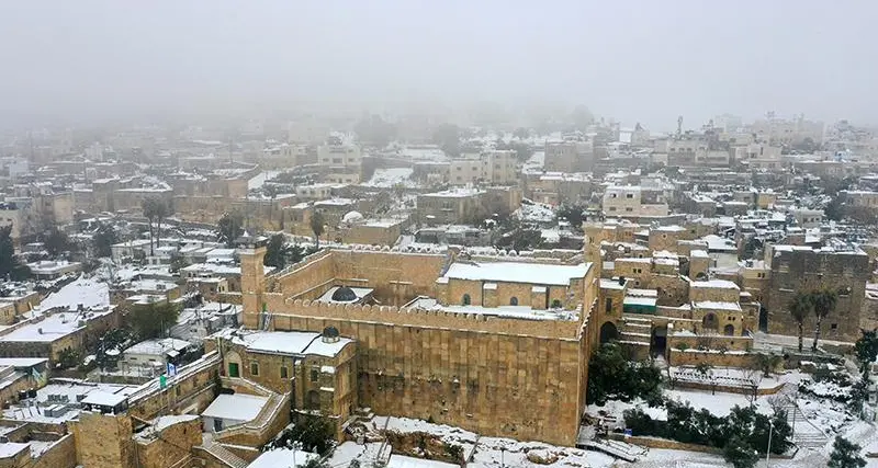 West Bank blanketed in snow for first time in years