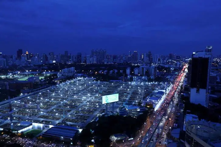 A view of a construction site with the cityscape in Bangkok, Thailand October 7, 2020. , Reuters Images/Soe Zeya Tun
