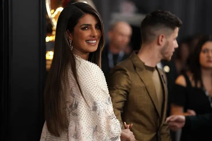 62nd Grammy Awards - Arrivals - Los Angeles, California, U.S., January 26, 2020 - Priyanka Chopra and Nick Jonas.  , Reuters Images/Mike Blake