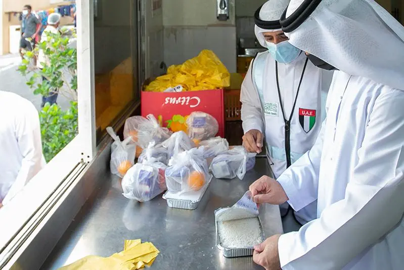 The food distribution program attracts over 1,000 volunteers. The number of meals to be distributed by approved charity organizations has reached 86,500 while food baskets have totaled 42,560. The distribution will take place daily at 20 main distribution points across the city.\\r\\nImage courtesy Dubai Media Office Twitter handle.