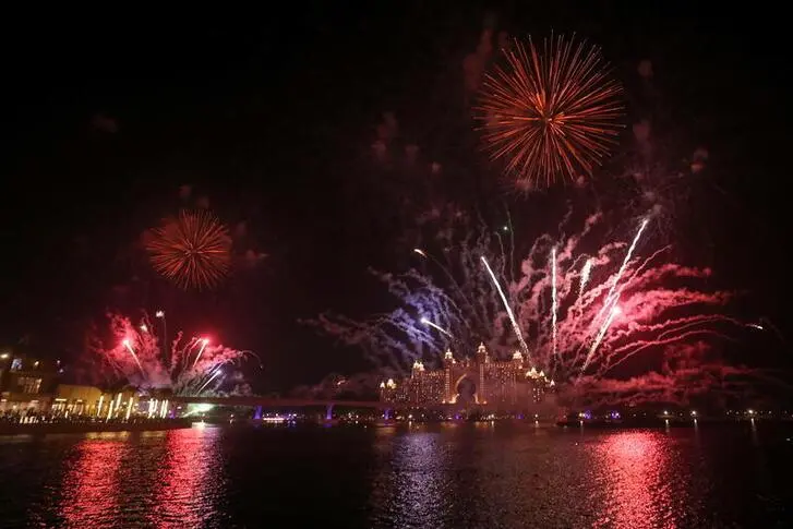 Fireworks explode over the Atlantis hotel during the first day of Dubai Expo 2020 in Dubai, United Arab Emirates, October 1, 2021. \\r\\nImage used for illustrative purpose. , Reuters Images/Mohammed Salem
