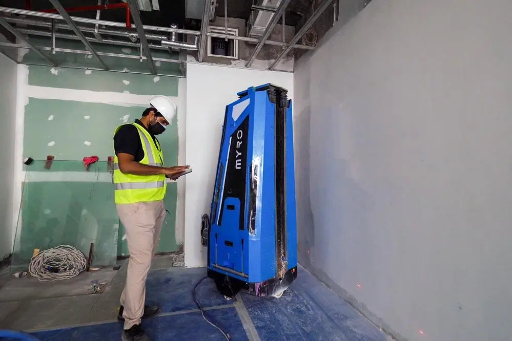 Deployed to Emaar\\'s Forte for a stage 1 trial, MYRO has productivity of nearly 1000 sq ft/hour , Sociate handout via Projects