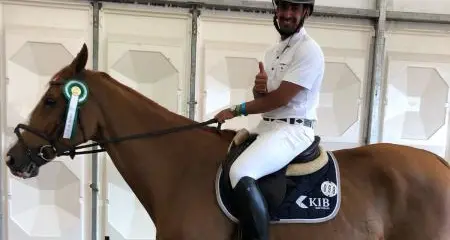 Under KIB's sponsorship, equestrian Al-Jeraiwy nabs third place in CH de Wolden- CSI Zuidwolde